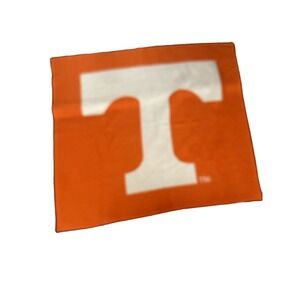 Biederlack Orange‎ Cream Tennessee Volunteers T Blanket Throw Satin Trim